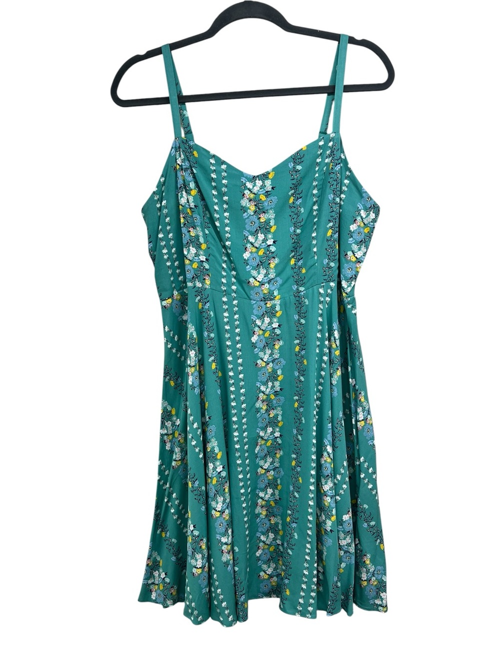 Old Navy Teal Floral Mini Dress